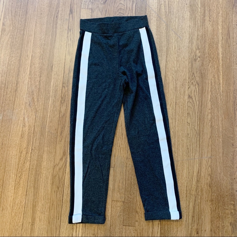 Zara jogging pants with side stripes grey marl